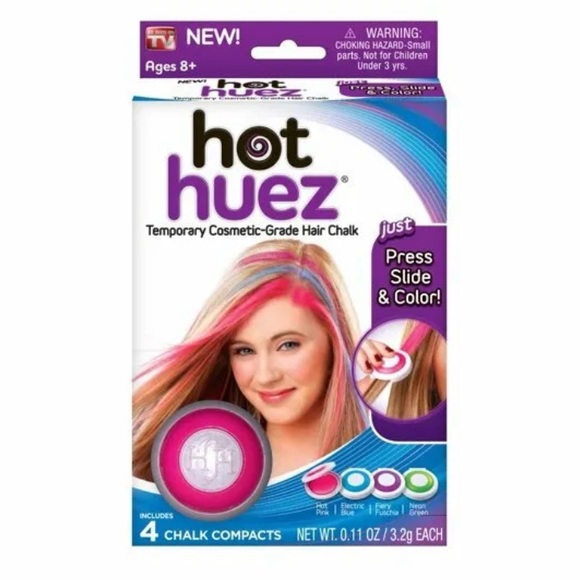 💙HOT HUEZ💙 4-CT OF NEON COLORS OF TEMPORARY HAIR CHALK NIB👨‍🎤 - Picture 2 of 10